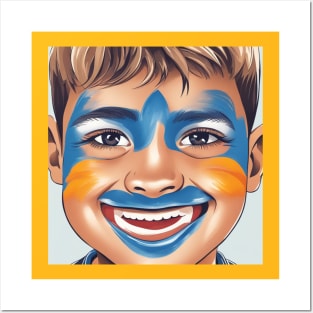 face painting Posters and Art